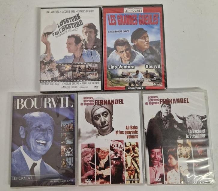 Fernandel-Bourvil-Ventura, nog 5 nieuwe dvd's verpakt, Cd's en Dvd's, Dvd's | Komedie, Ophalen of Verzenden