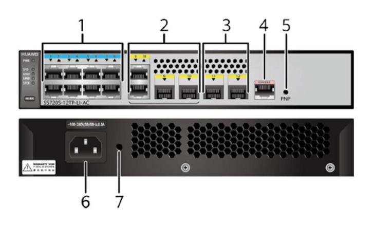Managed Switch Huawei S5720-12TP-PWR-LI-AC, Computers en Software, Netwerk switches, Zo goed als nieuw, Ophalen of Verzenden