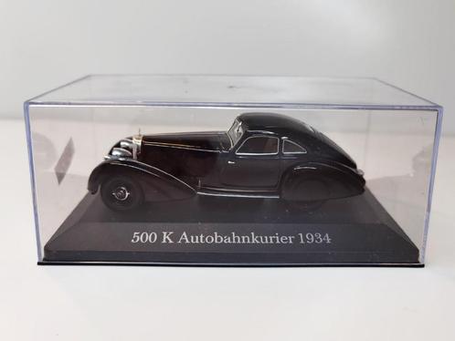 MERCEDES BENZ 500 K Autobahn 1934 1/43 UH Ixo NEUVE+PERPLEX, Hobby en Vrije tijd, Modelauto's | 1:43, Nieuw, Auto, Universal Hobbies