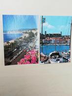 2 postkaarten CP CPA Cannes Le Suquet port & promenade van, Ophalen of Verzenden