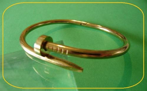 Armband goudkleurig metaal naar model >>> JUSTE UN CLOU <<<, Handtassen en Accessoires, Armbanden, Nieuw, Staal, Goud, Ophalen
