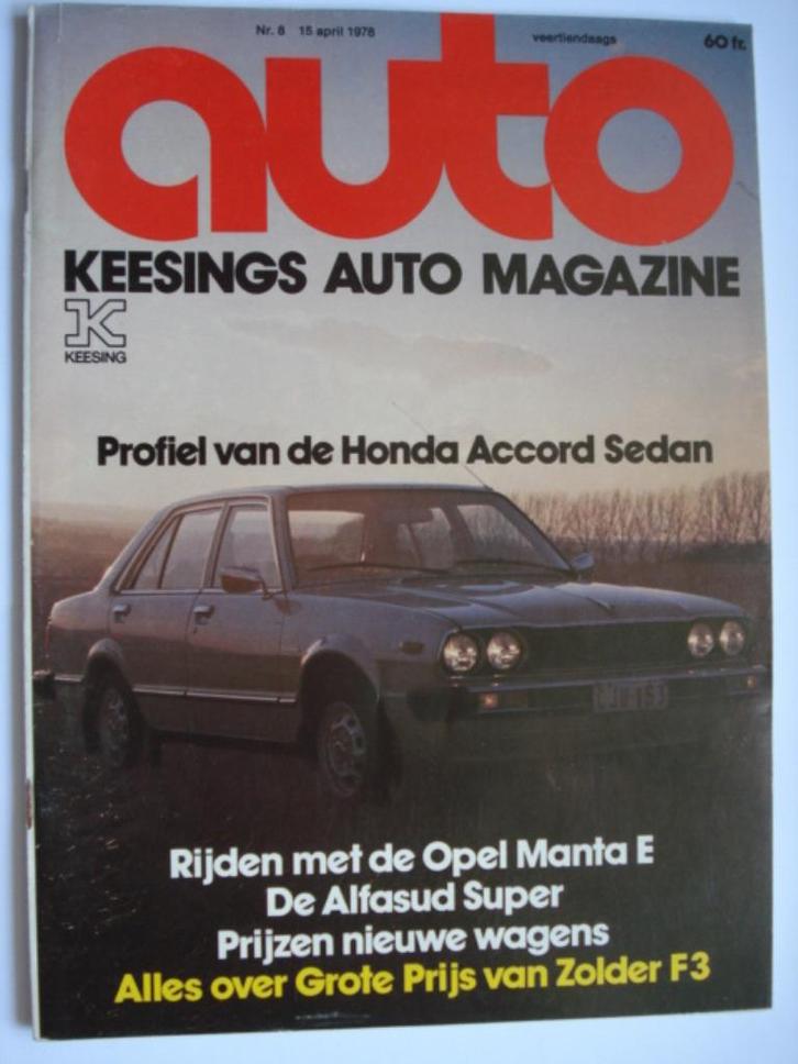 Keesings Auto Magazine nr. 8 15 april 1978, Boeken, Auto's | Folders en Tijdschriften, Gelezen, Algemeen, Verzenden