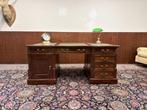 Klassiek Engels Chesterfield Bureau Partnerdesk, Antiek en Kunst, Ophalen of Verzenden