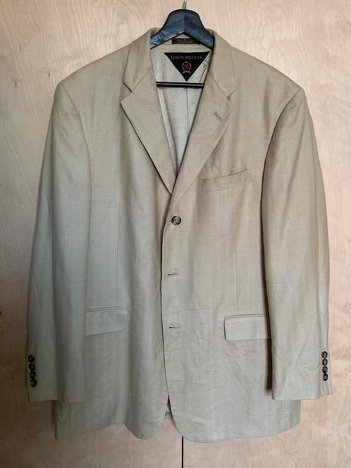 Crèmebeige blazerjas, een prachtig XL-kleermakersstuk, Kleding | Heren, Kostuums en vesten, Gedragen, Maat 56/58 (XL), Beige, Ophalen of Verzenden