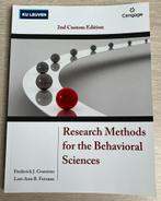 Research Methods for the Behavioral Sciences, Ophalen of Verzenden, Nieuw, Hoger Onderwijs, Frederick J. Gravetter