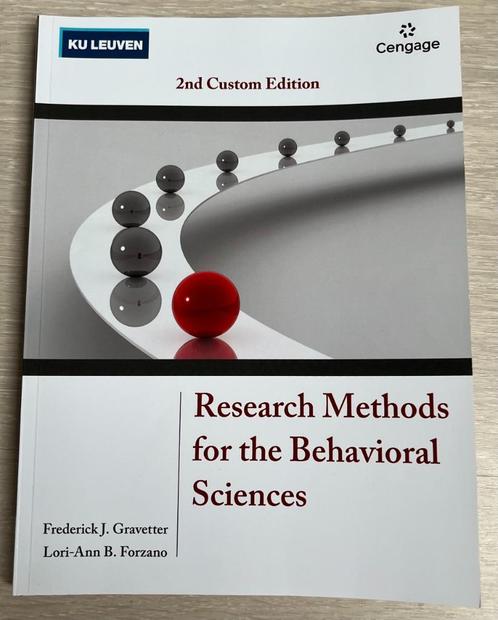 Research Methods for the Behavioral Sciences, Boeken, Studieboeken en Cursussen, Nieuw, Hoger Onderwijs, Ophalen of Verzenden