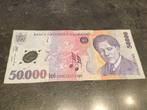 Roemenië 50000 Lei 2001 FDC, Ophalen of Verzenden
