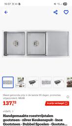 Keukenspoelbak dubbel nieuw, Enlèvement, Neuf