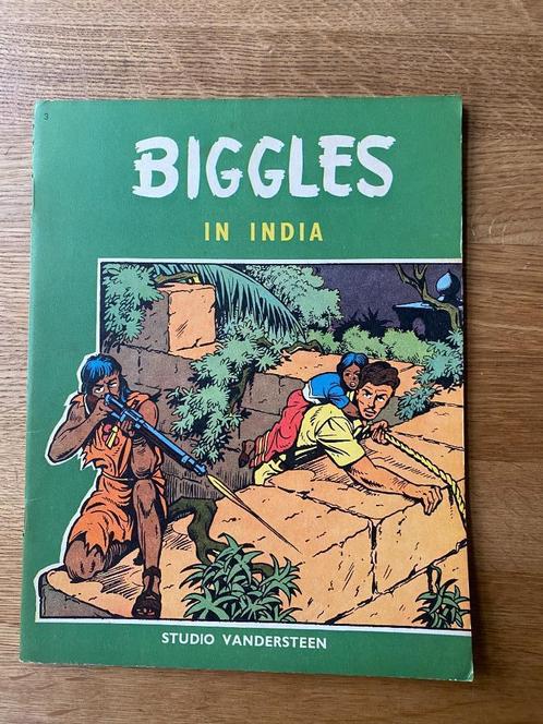Biggles in India  1e druk 1966  Studio Vandersteen, Livres, BD, Comme neuf, Une BD, Envoi