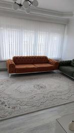 Zetel, Huis en Inrichting, Gebruikt, 100 tot 125 cm, Chesterfield, Rechte bank