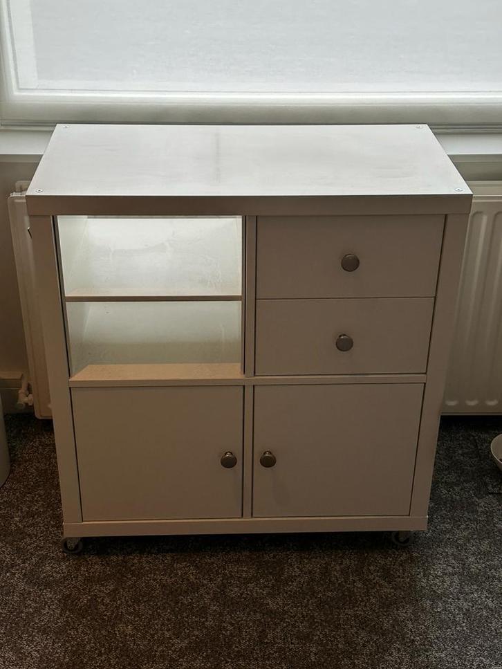 Ikea Kallax kast 2x2 wit, Huis en Inrichting, Kasten | Boekenkasten, Gebruikt, 50 tot 100 cm, Minder dan 100 cm, 25 tot 50 cm