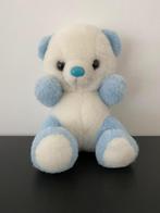 Ours en peluche bleu et blanc, Enlèvement ou Envoi, Utilisé, Ours