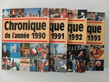 Kroniek van het jaar 1990 1991 1992 1993 (4 delen) beschikbaar voor biedingen