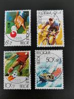 Belgie 1982 - sport - biljart, wielrennen, voetbal, zeilen, Ophalen of Verzenden, Gestempeld, Sport