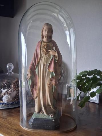 statue en cristal en plâtre avec cloche ovale, Enlèvement