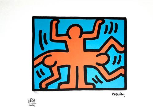 Prachtige Lithografie + certificaat • Keith Haring # /150, Antiek en Kunst, Kunst | Litho's en Zeefdrukken, Ophalen of Verzenden