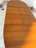 Table de salon en chêne massif, extensible et 6 chaises, Maison & Meubles, Tables | Tables à manger, Enlèvement, Comme neuf, Chêne