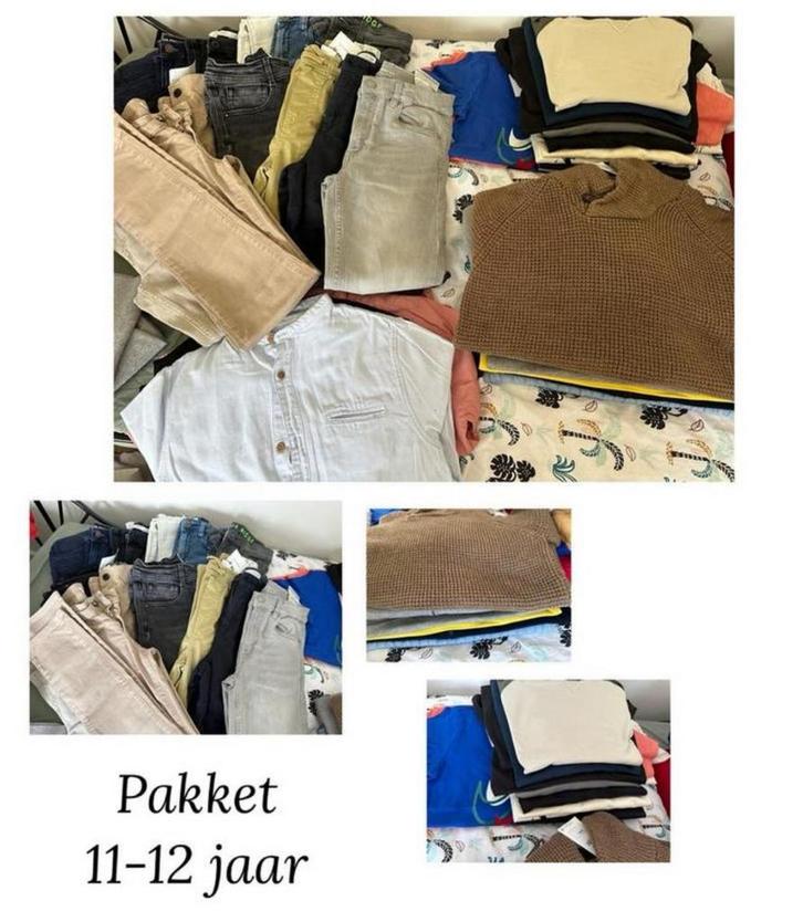 Groot pakket kledij - maat 11-12 jaar - nieuwstaat, Kinderen en Baby's, Kinderkleding | Kinder-kledingpakketten, Zo goed als nieuw