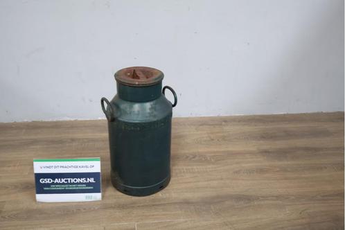 Antiek Metalen Donkerblauwe Melkbus, Antiek en Kunst, Antiek | Overige Antiek