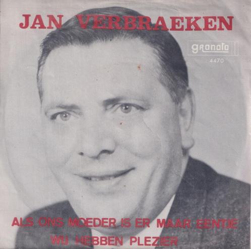 Jan Verbraeken – Als ons moeder is er maar eentje, Cd's en Dvd's, Vinyl Singles, Gebruikt, Single, Nederlandstalig, 7 inch, Ophalen of Verzenden