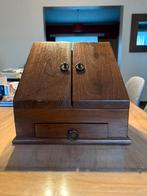 Oude houten bureau organizer, Ophalen, Zo goed als nieuw