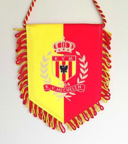 KV Mechelen voetbal mooie vaandel, Verzamelen, Sportartikelen en Voetbal, Zo goed als nieuw, Vaantje of Sjaal, Verzenden