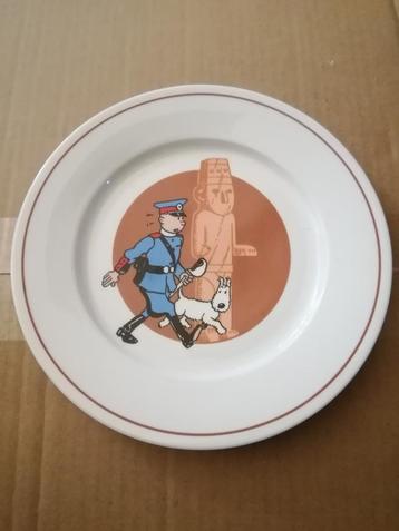 Kuifje bord met gebroken oor. Verzamelplaat. beschikbaar voor biedingen