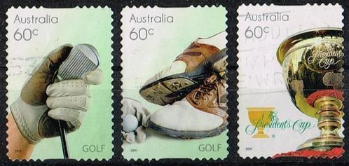 Postzegels uit Australie - K 3851- golfsport, Postzegels en Munten, Postzegels | Oceanië, Gestempeld, Verzenden