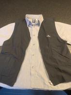 Zwarte gilet met rits en grijs hemd: maat 140, Enlèvement ou Envoi, Comme neuf, Garçon, Ensemble