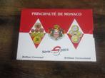 Euro Monaco doos 2001 BU perfecte staat 1ct >2 euro 8 stuks, Verzenden, Monaco, 2 euro, Setje