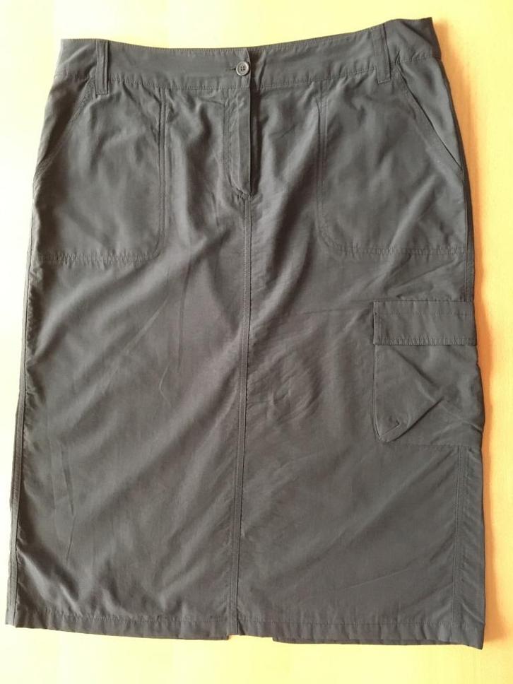 Sportieve halflange bruine rok - maat 48, Kleding | Dames, Rokken, Gedragen, Maat 46/48 (XL) of groter, Bruin, Onder de knie, Ophalen of Verzenden