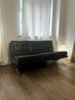 leren vintage design sofa mid-century modern, Ophalen, Metaal, Gebruikt, 150 tot 200 cm