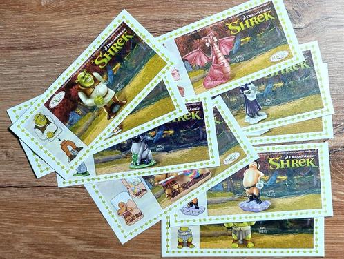 Série complète papiers BPZ Shrek 4 Benelux 2010, Collections, Œufs à surprise, Comme neuf, Figurines en plastique dur, Enlèvement ou Envoi
