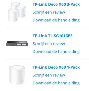 TP link mesh wifi systeem met splitter, Enlèvement, Comme neuf