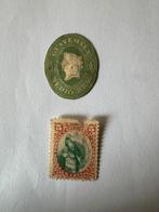 Lot 2 oude postzegels Guatemala ½ real + 5c quetzal, Postzegels en Munten, Ophalen of Verzenden, Midden-Amerika