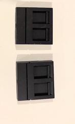 2x Niko dual UTP afwerkingsset anthracite, Doe-het-zelf en Bouw, Elektriciteit en Kabels, Ophalen of Verzenden, Nieuw, Stopcontact