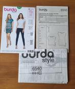 Patroon Burda 6540 Top of kleed, Hobby en Vrije tijd, Kledingpatronen, Overige typen, Vrouw, Zo goed als nieuw, Burda