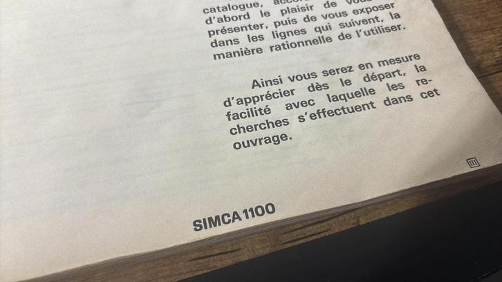 Simca 1100, Boeken, Auto's | Boeken, Gelezen, Overige merken, Ophalen of Verzenden