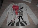 longsleeve meisjes met kat maat 140, Kinderen en Baby's, Kinderkleding | Maat 140, C&A, Meisje, Ophalen of Verzenden, Zo goed als nieuw
