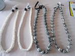 4 Colliers Typiques de Tahiti-Polynésie, Handtassen en Accessoires, Kettingen, Ophalen of Verzenden, Nieuw, Wit, Steen of Mineraal