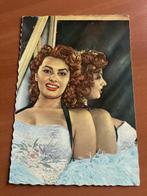 Postkaart met foto filmster Sophia Loren -Jaren 60, Verzamelen, Verzenden, Gebruikt, Film, Foto of Kaart