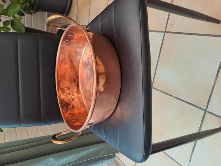 Koperen schaal rood koper, Huis en Inrichting, Woonaccessoires | Schalen en Manden, Zo goed als nieuw, Schaal, Ophalen