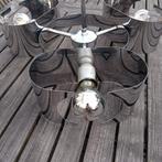 3-armige vintage chroom plafondlamp, Ophalen, Zo goed als nieuw