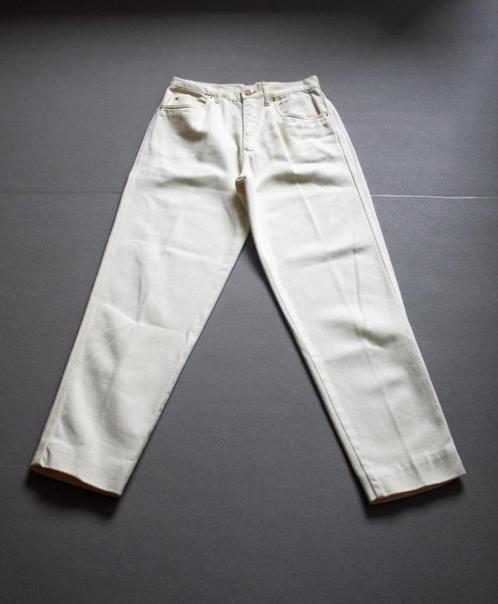Italiaans design - Ivoorkleurige jeans – Roccobarocco – maat, Kleding | Dames, Spijkerbroeken en Jeans, Zo goed als nieuw, W30 - W32 (confectie 38/40)