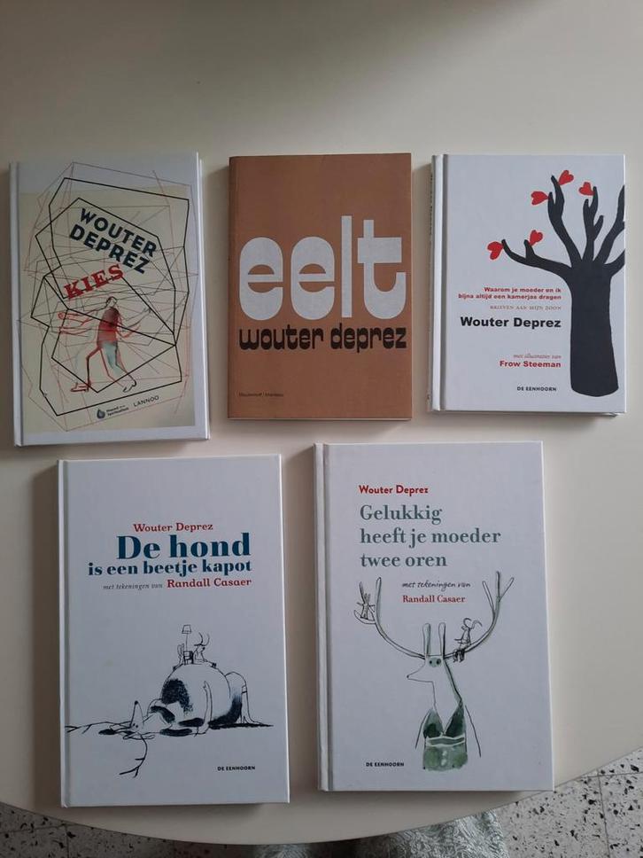 Lot 5 boeken Wouter Deprez, Livres, Littérature, Comme neuf, Belgique, Enlèvement ou Envoi