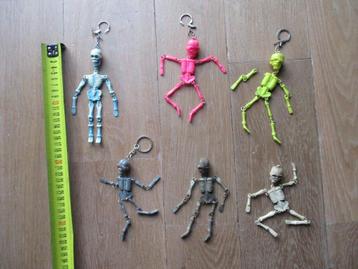 Halloween skelet geraamte griezel decoratie sleutelhangers beschikbaar voor biedingen
