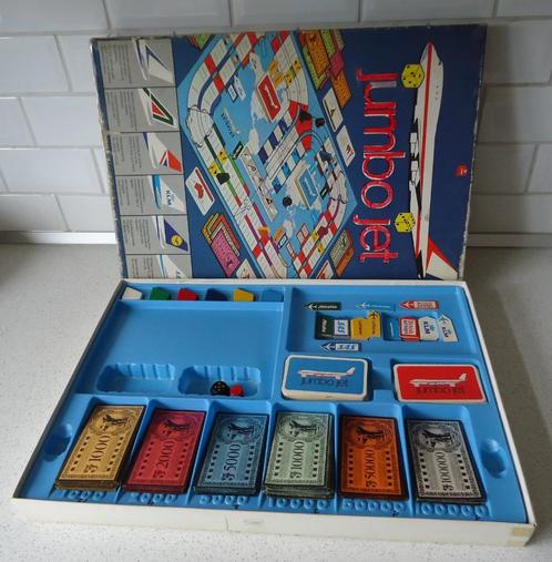 Vintage "Jumbo Jet" van Jumbo anno 1975 in prima Staat !, Hobby en Vrije tijd, Gezelschapsspellen | Bordspellen, Gebruikt, Een of twee spelers