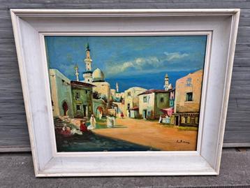 huile sur toile orientaliste signe beschikbaar voor biedingen