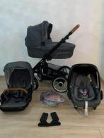 Mutsy Nio Kinderwagen Black Grey 3-in1Complete Set, Babygeluk, Babygelukjasara@outlook.be, Zo goed als nieuw, Willebroek