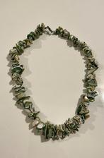Groen-witte halsketting, Handtassen en Accessoires, Kettingen, Ophalen of Verzenden, Nieuw, Groen